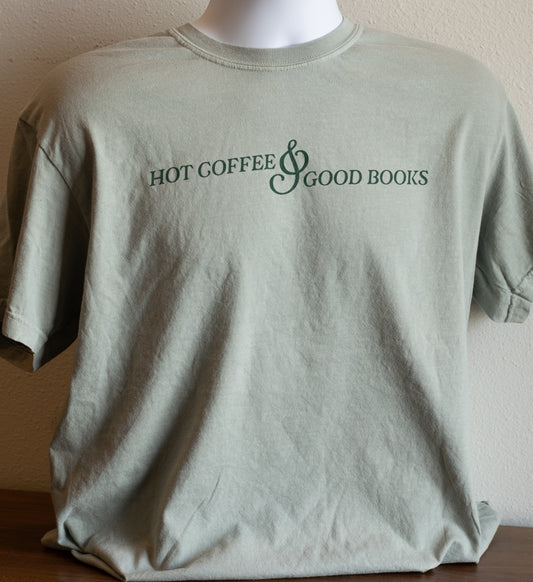 Hot Coffee & Good Books Tee image 1